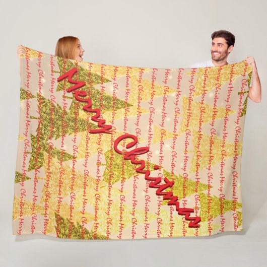 Christmas Luxury Christmas Trees Festive Fleecedecke (Beispiel)