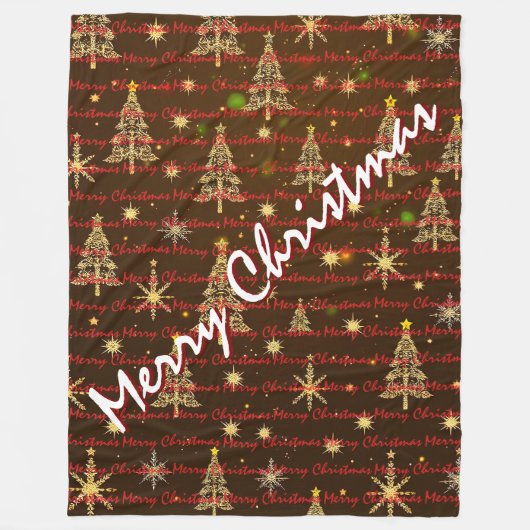 Christmas Luxury Christmas Trees Festive Fleecedecke (Vorderseite)