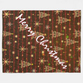 Christmas Luxury Christmas Trees Festive Fleecedecke (Vorderseite (Horizontal))