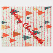 Christmas Luxury Christmas Trees Festive Fleecedecke (Vorderseite (Horizontal))