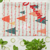 Christmas Luxury Christmas Trees Festive Geschirrtuch (Gefaltet)