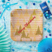 Christmas Luxury Christmas Trees Festive Pappteller (Party)