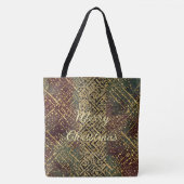 Christmas Luxury Pattern, Red Gold Green Black Tasche (Vorderseite)