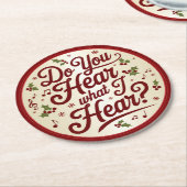  Christmas Lyric Coaster Runder Pappuntersetzer (Angewinkelt)