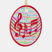 Christmas Lyric Keramik Ornament (Rechts)