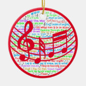 Christmas Lyric Keramik Ornament (Vorne)