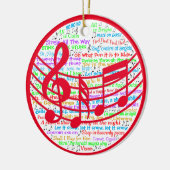 Christmas Lyric Keramik Ornament (Links)