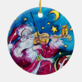 CHRISTMAS M SCHREIBEN / INSPIRIERT SANTA MONOGRAMM KERAMIKORNAMENT (Hinten)