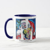CHRISTMAS M SCHREIBEN / SANTA MIT VIOLIN MONOGRAM TASSE (Links)