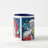 CHRISTMAS M SCHREIBEN / SANTA MIT VIOLIN MONOGRAM TASSE (Zentrum)