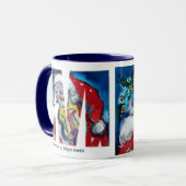 CHRISTMAS M SCHREIBEN / SANTA MIT VIOLIN MONOGRAM TASSE (Vorderseite Links)