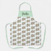 Christmas Macaron Colors Mistletoe Schürze (Vorderseite)