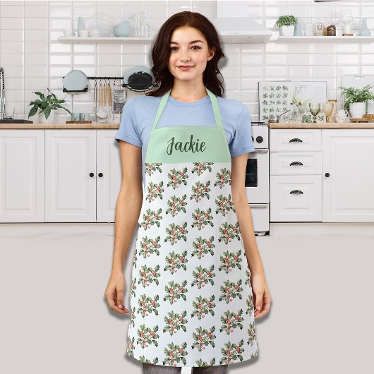 Christmas Macaron Colors Mistletoe Schürze