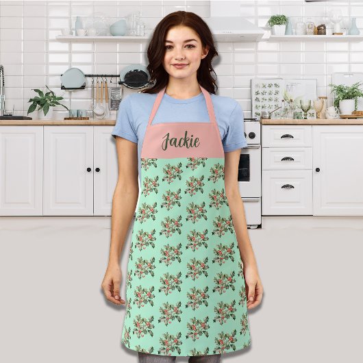 Christmas Macaron Colors Mistletoe Schürze