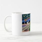 Christmas Magic Brittany Spaniel Kaffeetasse (Links)