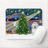 Christmas Magic Coton De Tulear Mousepad (Mit Mouse)