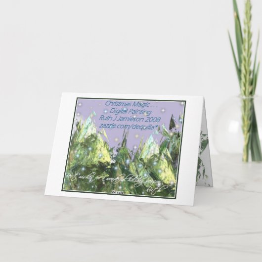 CHRISTMAS MAGIC FEIERTAGSKARTE (Rückseite)