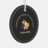Christmas Magic in Every Gift Ornament Aus Glas (Vorderseite Rechts)