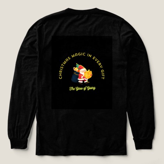 Christmas Magic in Every Gift Tri-Blend Shirt (Design Rückseite)
