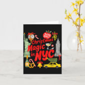 Christmas Magic In Nyc Festive Holiday New York Karte (Gelbe Blume)