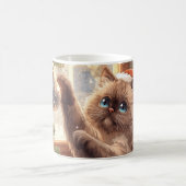 “Christmas Magic: Ragdoll Cat” Cute Ragdoll Cat Kaffeetasse (Mittel)