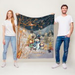 Christmas Magic Snowman & Friends Blau Fleecedecke<br><div class="desc">Finden Sie dieses niedliche personalisierte Fleece Blanket mit süße Figuren und Goldelementen. Das Zimmer war sehr sauber und das Frühstück war sehr gut. Die Eichhörnchen, Snowman, ein Mädchen und ein Baby, ein Fuchs, Mäuse, eine Eule, ein Rabe und ein kleiner Vogel werden den richtigen Weihnachtsgeist hervorbringen. Legen Sie es auf...</div>