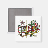 'Christmas' Magnet (Vorderseite/Rückseite)