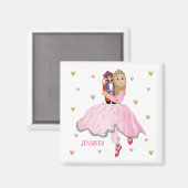 Christmas Magnet Square Nutcracker Ballett (Vorderseite/Rückseite)