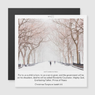 CHRISTMAS MAGNETISCHE KARTE - ISAIAH 9:6