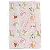 Christmas Mahjong Tiles Mittlere Geschenktüte (Rückseite)