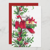 Christmas mailbox add message feiertagskarte (Vorne/Hinten)