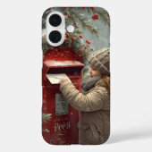 Christmas mailbox festive winter design Case-Mate iPhone hülle (Rückseite)