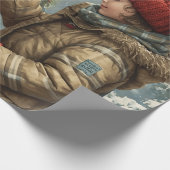 Christmas mailbox festive winter gift geschenkpapier (Ecke)