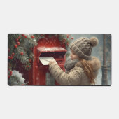 Christmas mailbox festive winter workspace schreibtischunterlage (Vorderseite)