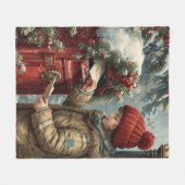 Christmas mailbox fleece blanket warm cozy winter (Vorderseite (Horizontal))