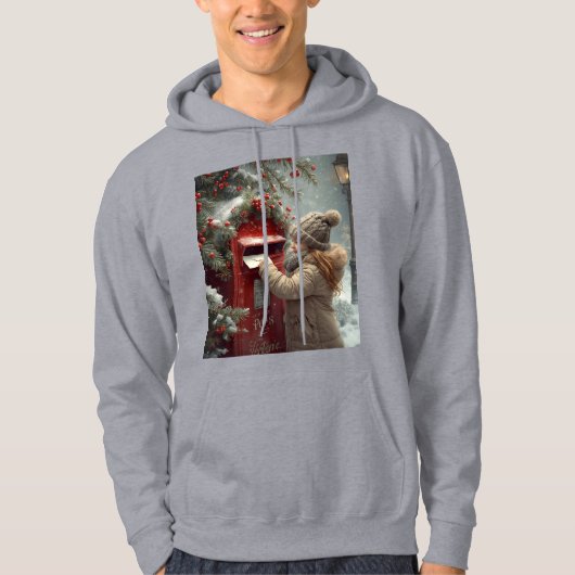 Christmas mailbox hoodie cozy warm festive wear (Vorderseite)