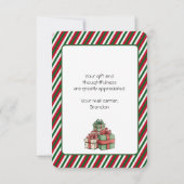 Christmas Mailbox Postträger Danke Karte (Rückseite)