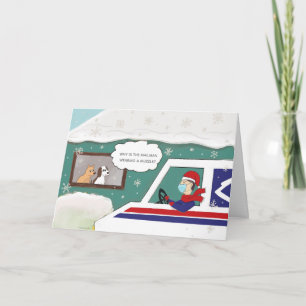 Christmas Mailman Vielen Dank an Essential Worker Karte