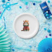 Christmas Maine Coon American Longhair (4) Pappteller (Party)