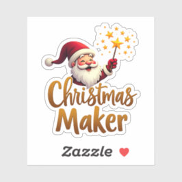 Christmas Maker Santa Sticker