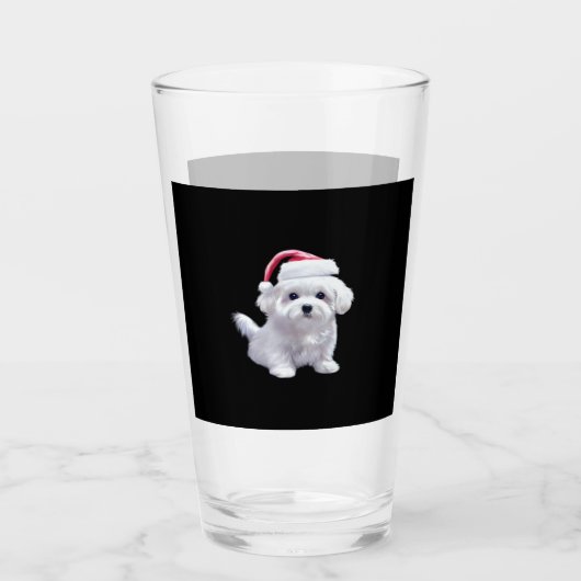 Christmas Maltese - Perfect For Animal Lovers Clas Glas (Vorderseite)