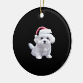 Christmas Maltese - Perfect For Animal Lovers Clas Keramik Ornament (Links)