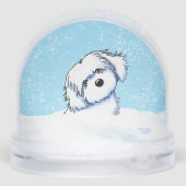 Christmas Maltese  Schneekugeln (Rückseite)