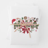 Christmas Mama Coquette Bow Mama Claus Tree Cake Geschenkpapier Set (Beispiel)