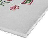 Christmas Mama Coquette Bow Mama Claus Tree Cake Schneidebrett (Ecke)