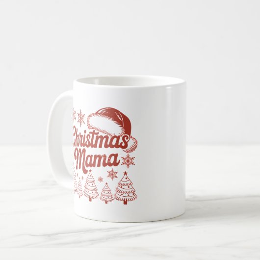 Christmas Mama Kaffeetasse (Vorderseite Links)