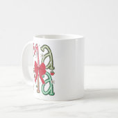 Christmas MAMA Letters Red Bow Niedlich Festive Kaffeetasse (Vorderseite Links)