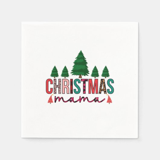 Christmas Mama Serviette (Vorderseite)