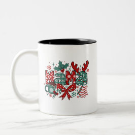 Christmas Mama Zweifarbige Tasse