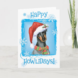 Christmas Manchester Terrier Feiertagskarte